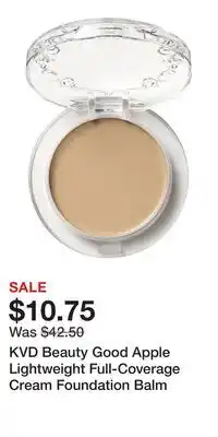 Kohl's KVD Beauty Good Apple Lightweight Full-Coverage Cream Foundation Balm offer