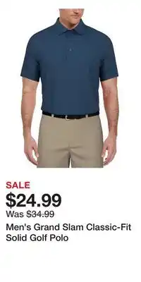 Kohl's Men's Grand Slam Classic-Fit Solid Golf Polo offer