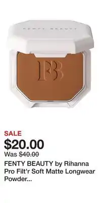 Kohl's FENTY BEAUTY by Rihanna Pro Filt'r Soft Matte Longwear Powder Foundation offer