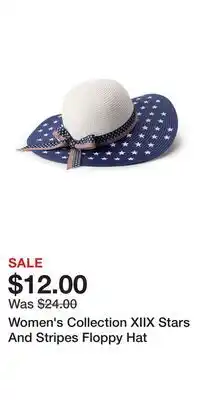 Kohl's Women's Collection XIIX Stars And Stripes Floppy Hat offer