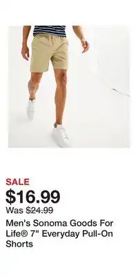 Kohl's Men's Sonoma Goods For Life 7 Everyday Pull-On Shorts offer