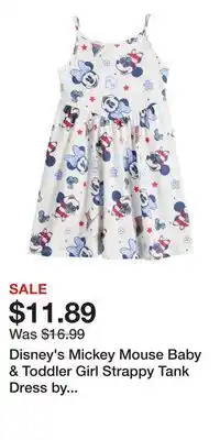 Kohl's Disney's Mickey Mouse Baby & Toddler Girl Strappy Tank Dress by Jumping Beans offer