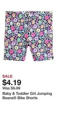 Kohl's Baby & Toddler Girl Jumping Beans Bike Shorts offer