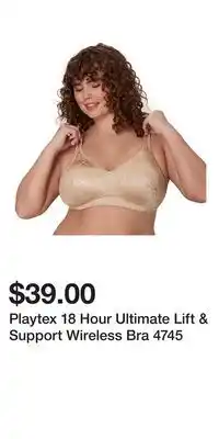 Kohl's Playtex 18 Hour Ultimate Lift & Support Wireless Bra 4745 offer