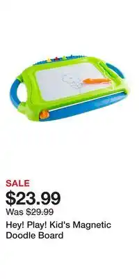 Kohl's Hey! Play! Kid's Magnetic Doodle Board offer