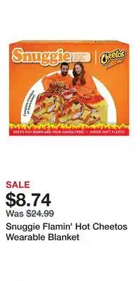Kohl's Snuggie Flamin' Hot Cheetos Wearable Blanket offer
