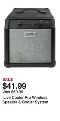 Kohl's iLive Cooler Pro Wireless Speaker & Cooler System offer