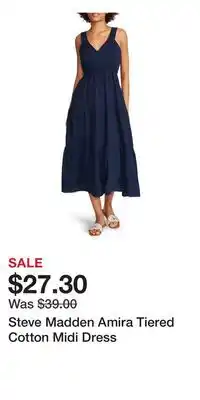 Nordstrom Steve Madden Amira Tiered Cotton Midi Dress offer