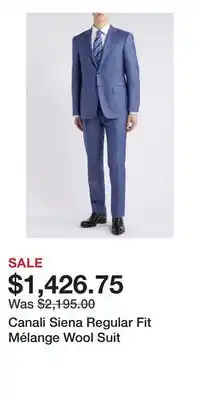 Nordstrom Canali Siena Regular Fit Mélange Wool Suit offer