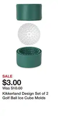 Nordstrom Kikkerland Design Set of 2 Golf Ball Ice Cube Molds offer