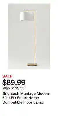 Nordstrom Brightech Montage Modern 60' LED Smart Home Compatible Floor Lamp offer