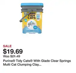 Petsmart Purina Tidy Cats With Glade Clear Springs Multi Cat Clumping Clay Cat Litter - Scented, Low Dust offer