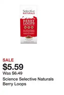 Petsmart Science Selective Naturals Berry Loops offer