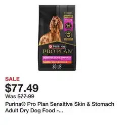 Petsmart Purina Pro Plan Sensitive Skin & Stomach Adult Dry Dog Food - Salmon & Rice, No Corn, Wheat or Soy offer