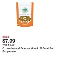 Petsmart Oxbow Natural Science Vitamin C Small Pet Supplement offer