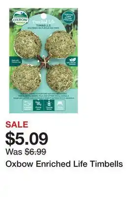 Petsmart Oxbow Enriched Life Timbells offer