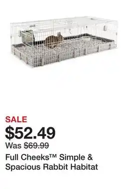 Petsmart Full Cheeks Simple & Spacious Rabbit Habitat offer