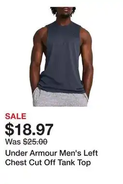 Dick's Sporting Goods Under Armour Men's Left Chest Cut Off Tank Top offer