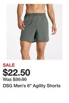 Dick's Sporting Goods DSG Men's 6 Agility Shorts offer