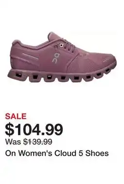 Dick's Sporting Goods On Women's Cloud 5 Shoes offer