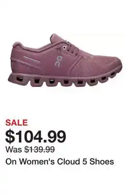 Dick's Sporting Goods On Women's Cloud 5 Shoes offer