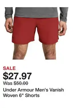 Dick's Sporting Goods Under Armour Men's Vanish Woven 6 Shorts offer