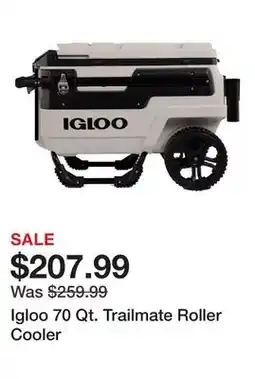 Dick's Sporting Goods Igloo 70 Qt. Trailmate Roller Cooler offer