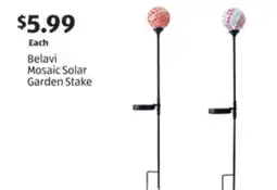 Aldi Belavi Mosaic Solar Garden Stake offer