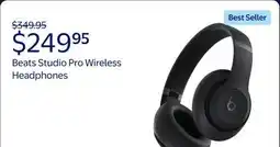 Walmart Beats Studio Pro Wireless Headphones - Black offer
