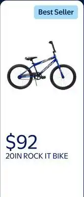 Walmart 20IN ROCK IT BIKE offer