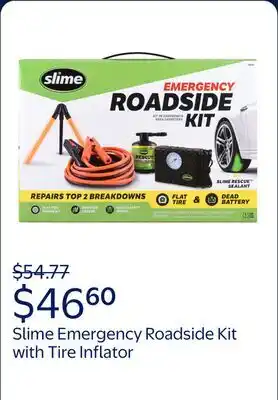 Walmart Slime Emergency Roadside Kit with Tire Inflator, Jumper Cables and Tire Sealant offer