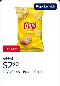 Walmart Lay's Classic Potato Chips offer