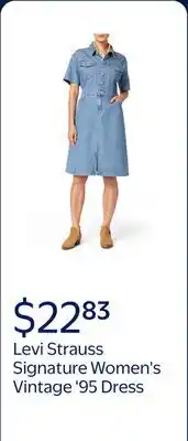 Walmart Levi Strauss Signature Women's and Women's Plus Vintage '95 Dress offer
