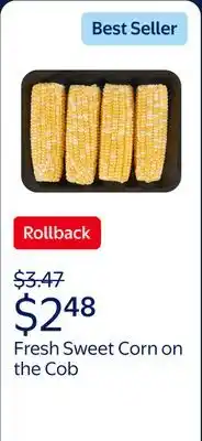 Walmart Fresh Sweet Corn on the Cob offer