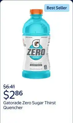 Walmart Gatorade Zero Sugar Thirst Quencher, Glacier Freeze Sports Drinks offer