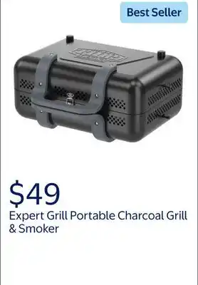 Walmart Expert Grill Portable Charcoal Grill & Smoker offer