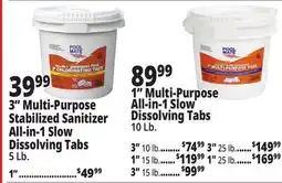 Ocean State Job Lot 3 Multi-Purpose Stabilized Sanitizer All-in-1 Slow Dissolving Tabs offer