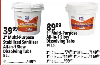 Ocean State Job Lot 3 Multi-Purpose Stabilized Sanitizer All-in-1 Slow Dissolving Tabs offer
