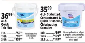 Ocean State Job Lot POOL CHEMICALS offer