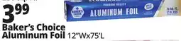 Ocean State Job Lot Baker's Choice Premium Quality Aluminum Foil 75 sq ft offer