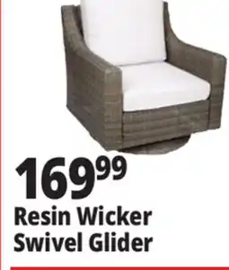 Ocean State Job Lot Resin Wicker Swivel Glider offer