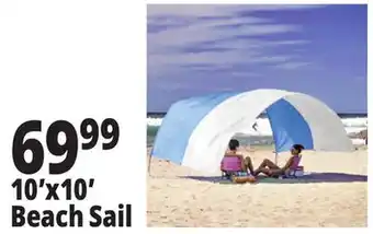 Ocean State Job Lot 10'x10' Beach Sail offer