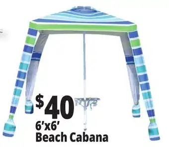 Ocean State Job Lot 6'x6' Beach Cabana offer