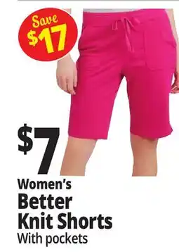 Ocean State Job Lot Women's Better Knit Shorts offer