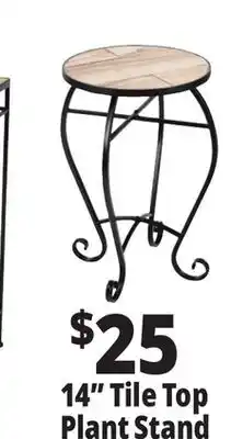 Ocean State Job Lot 14 Tile Top Plant Stand offer