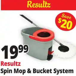 Ocean State Job Lot Resultz Spin Mop & Bucket System offer