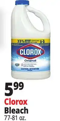 Ocean State Job Lot Clorox Disinfecting Bleach 81 oz offer