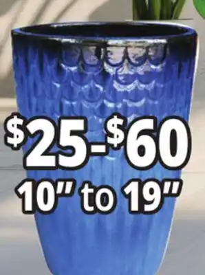 Ocean State Job Lot Outdoor Glazed Ceramic Planters offer