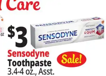 Ocean State Job Lot Sensodyne Toothpaste offer