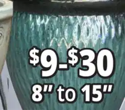 Ocean State Job Lot 8 to 15 Outdoor Glazed Ceramic Planter offer